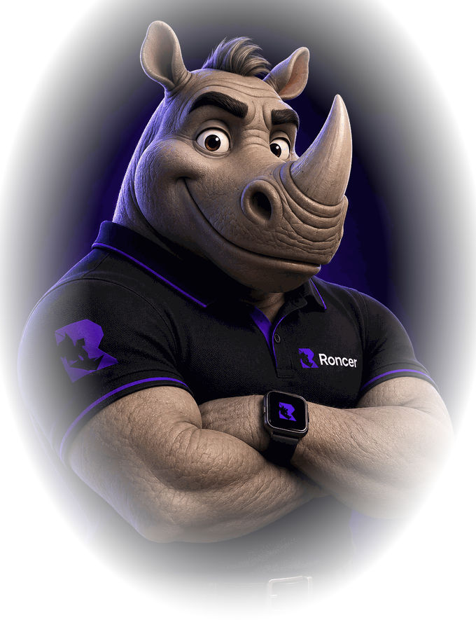 Rino, o mascote da Roncer